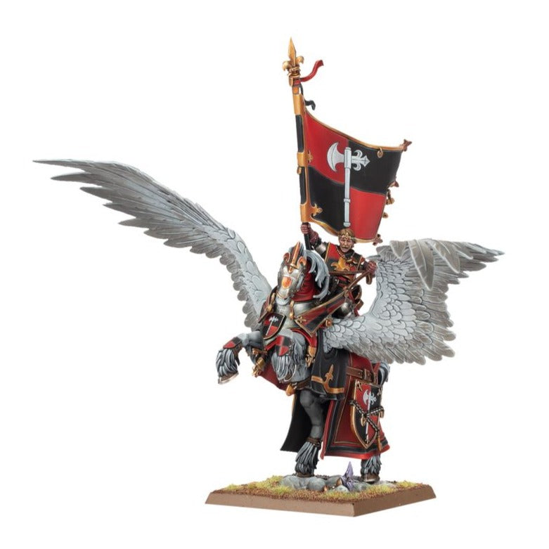 Kingdom of Bretonnia: Battle Standard Bearer On Royal Pegasus