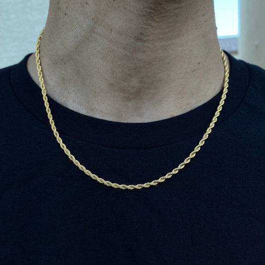 Cube Rope Chain Necklace