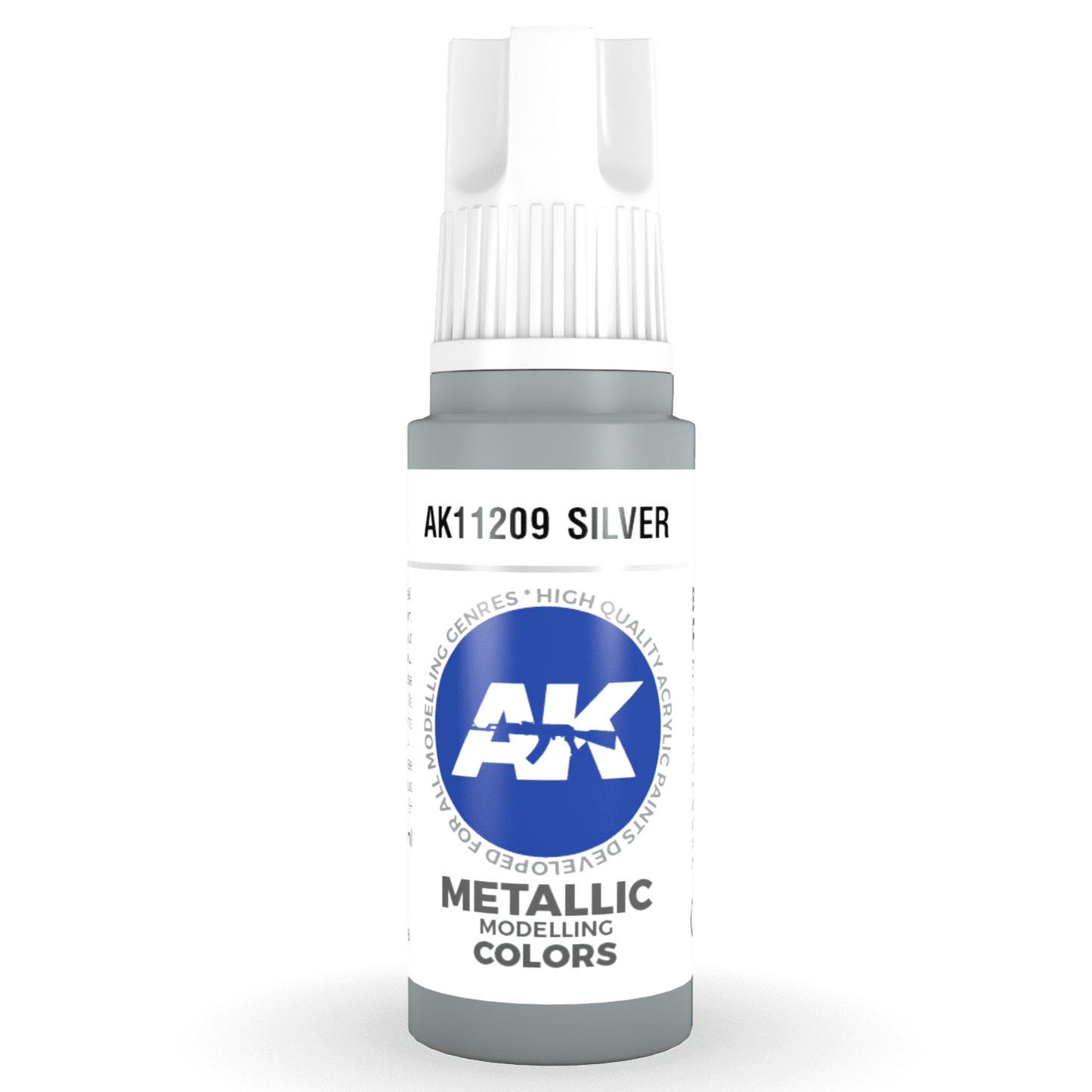 AK Interactive 3rd Gen Acrylic - Silver 17ml AK11209