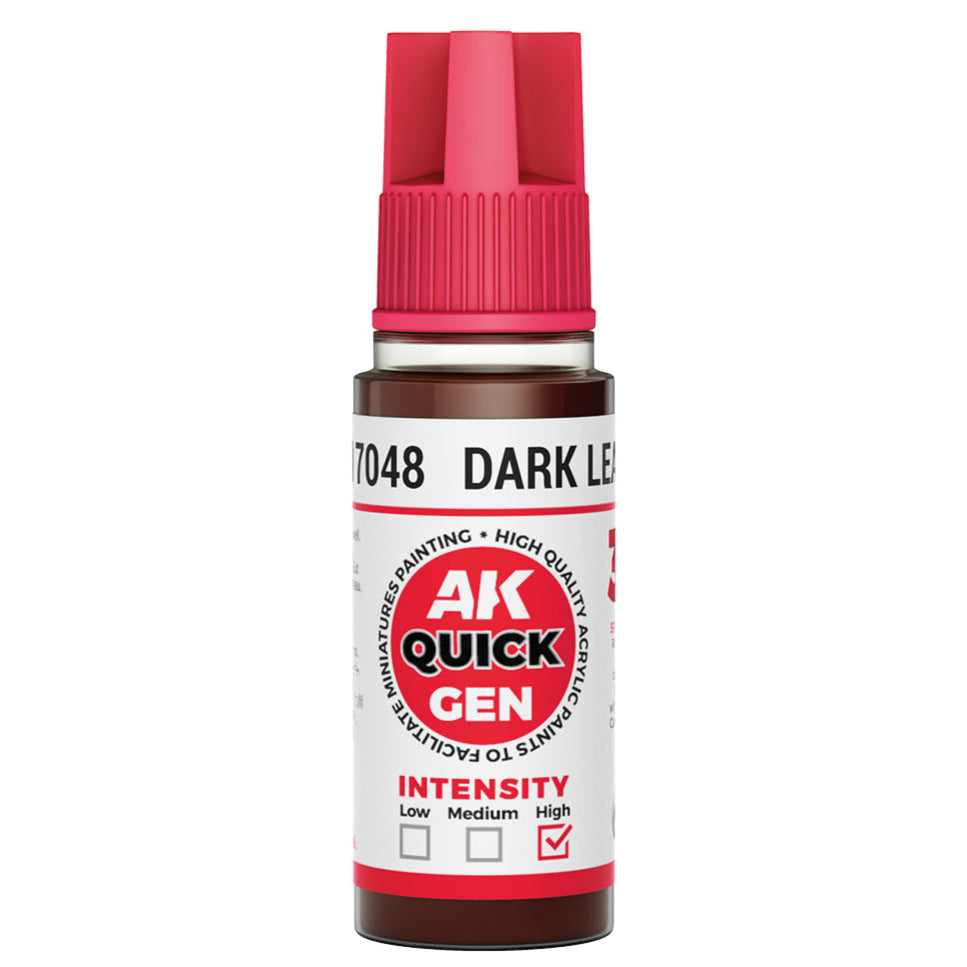 AK Interactive Quick Gen - Dark Leather 18ml AK17048