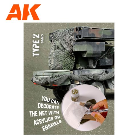 AK Interactive Regular Mimetic Net Type 2 Brown AK8062