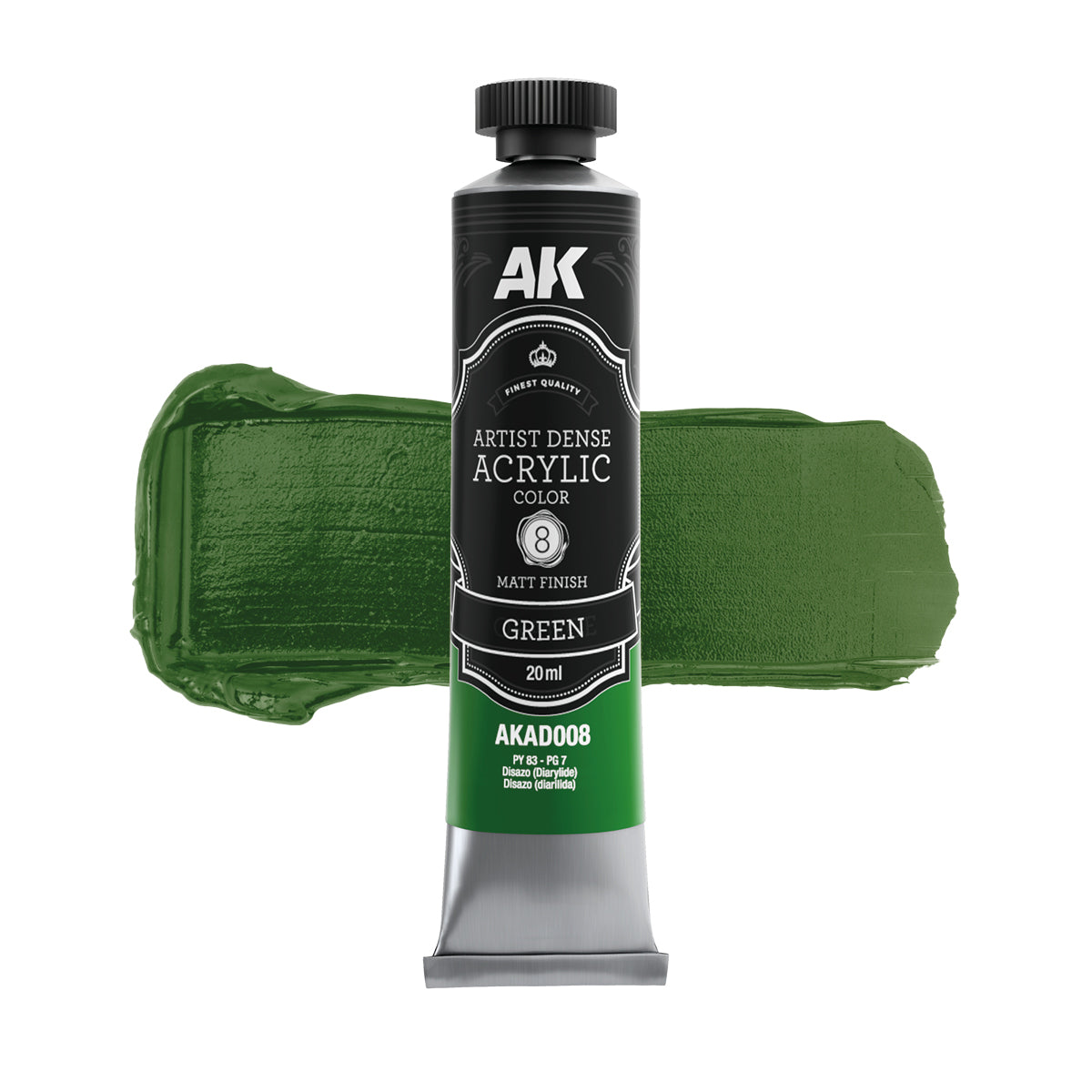 AK Interactive Dense Acrylic Primary & Secondary Set (6 tubes 20ml)