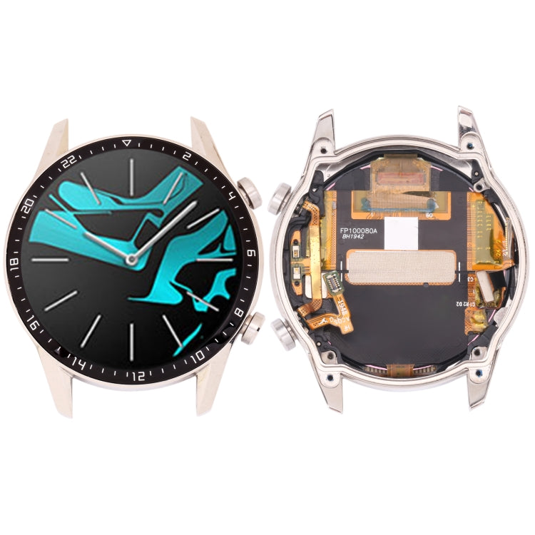 LCD Screen and Digitizer Full Assembly With Frame for Huawei Watch GT 2 46mm, For Huawei Watch GT 2 46mm(Black), For Huawei Watch GT 2 46mm(Silver)