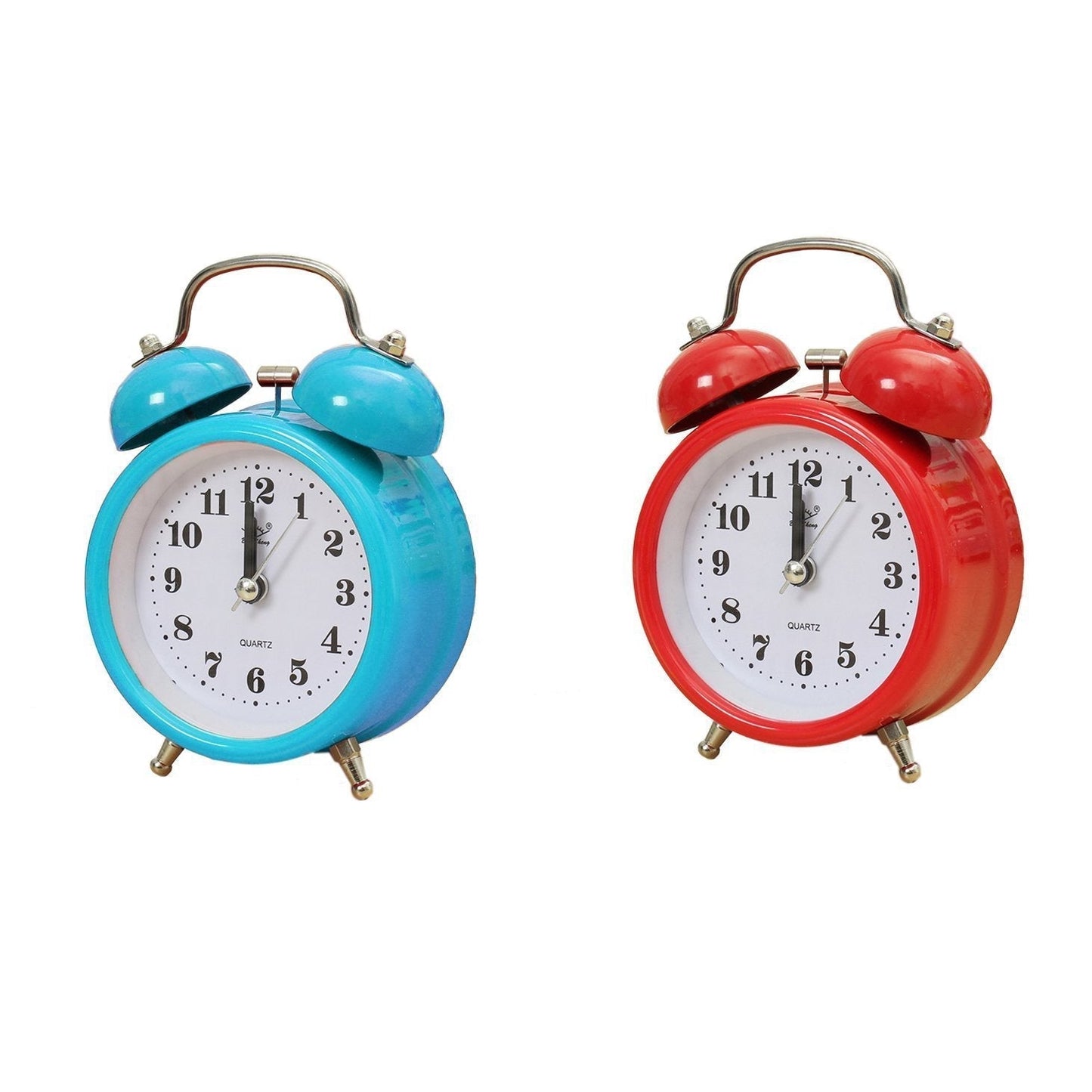 Vintage Round Alarm Clock with Retro Design 8 cm