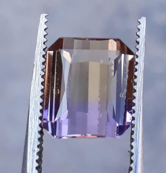 4.3ct Ametrine - Trystine - Bolivianite - 9x8mm