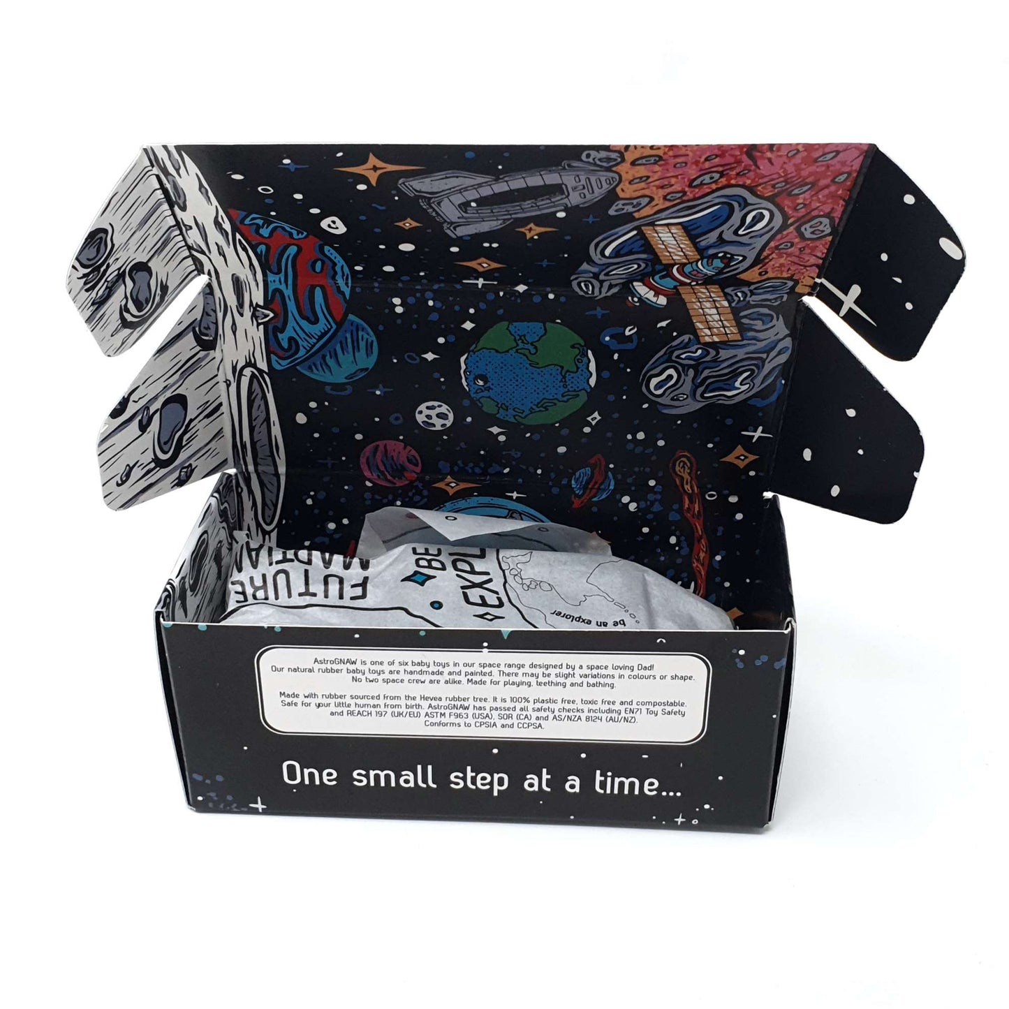 AstroGNAW® Natural Rubber Space Themed Baby Toy (Astronaut)