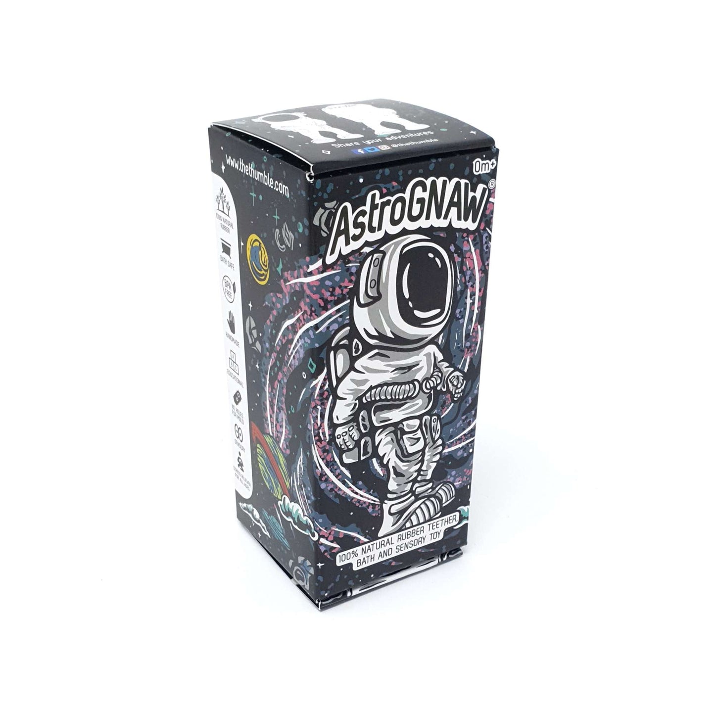AstroGNAW® Natural Rubber Space Themed Baby Toy (Astronaut)