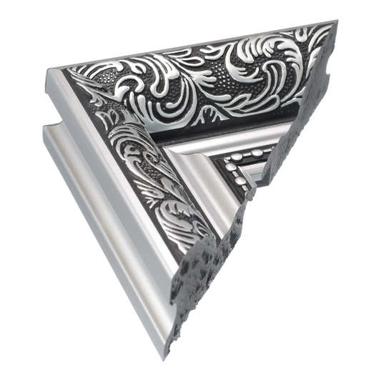 Baroque II Silver Picture Frame, 65x65cm