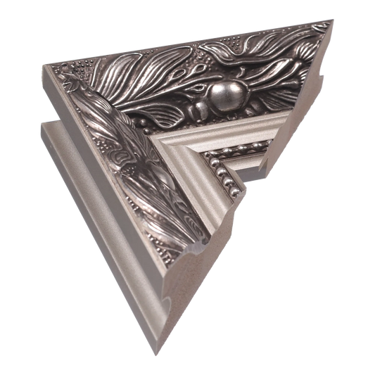 Baroque III Silver Picture Frame, 50x50cm