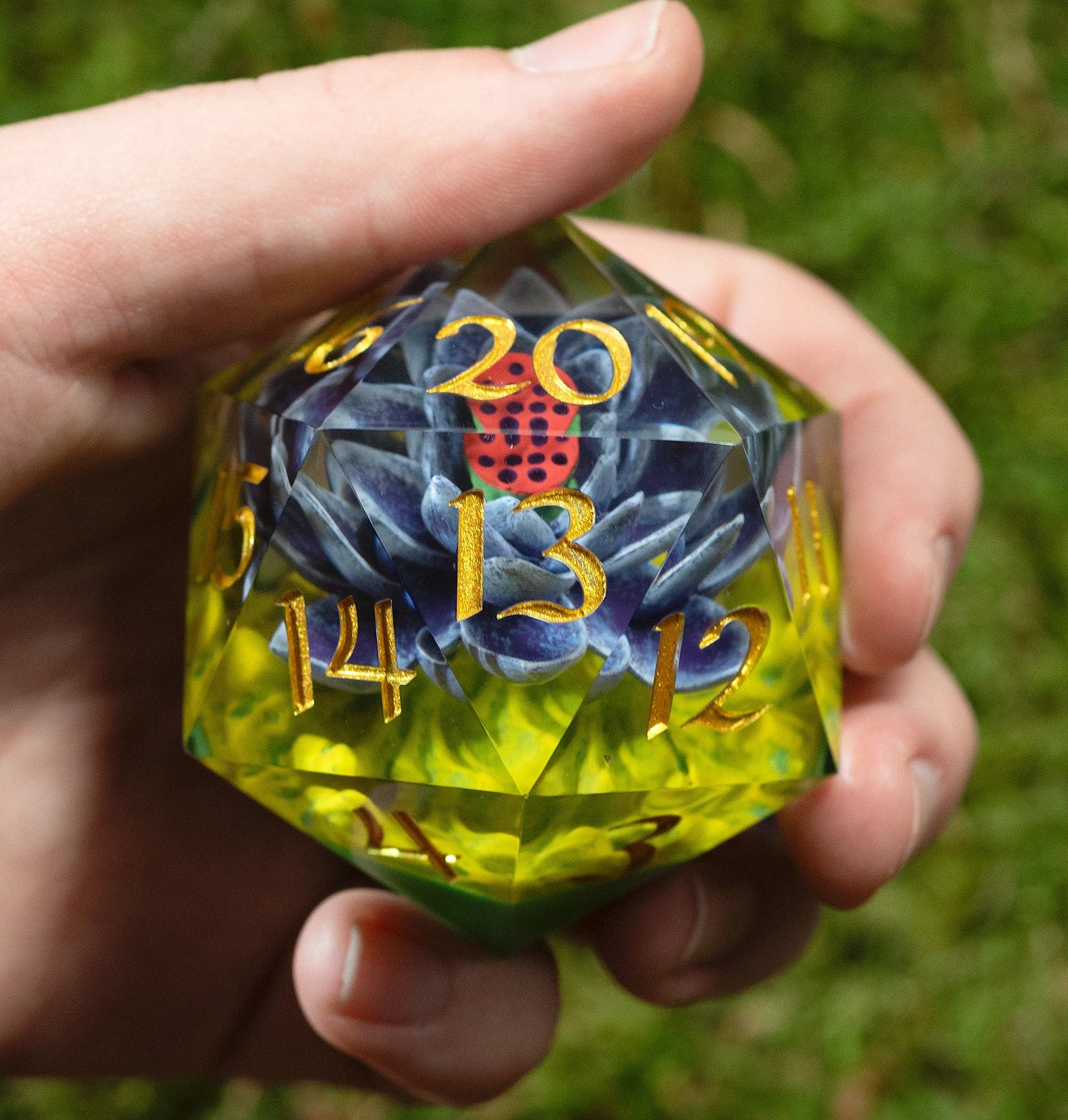 Sirius Dice: Magic The Gathering Black Lotus Spindown 54mm D20