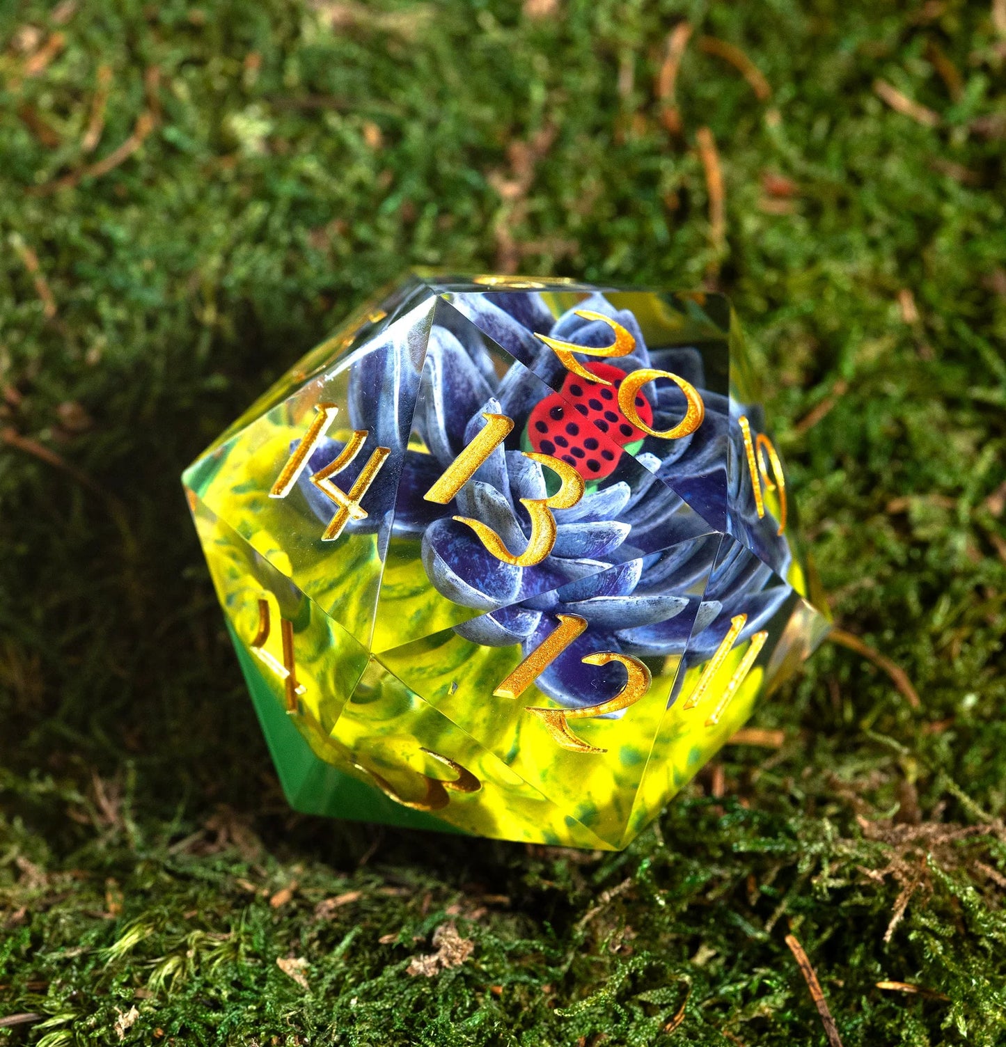 Sirius Dice: Magic The Gathering Black Lotus Spindown 54mm D20