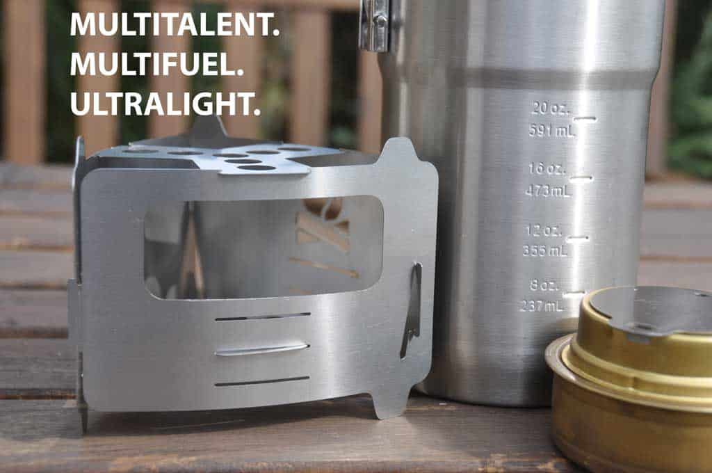 BE Bushbox Ultralight Outdoor Pocket Stove