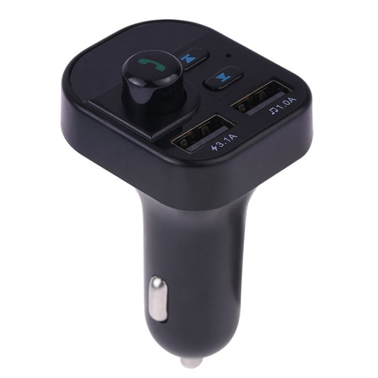 805E Dual USB Charging Bluetooth FM Transmitter MP3 Music Player Car Kit, Support Hands-Free Call & Read TF Card / U Disk Music, 805E
