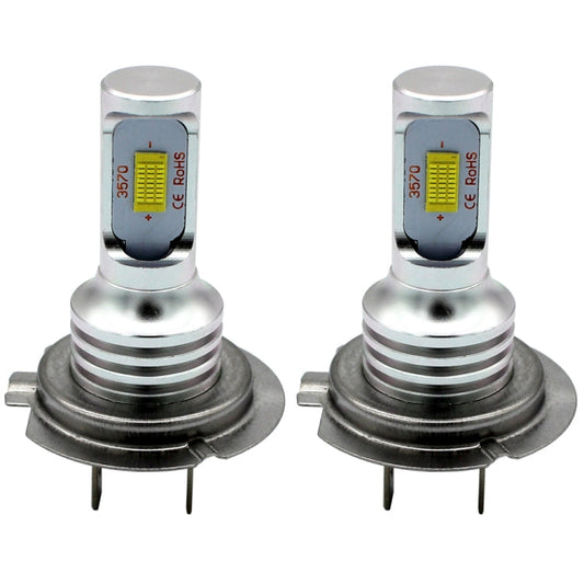 2 PCS H7 72W 1000LM 6000-6500K Super Bright White Light Car Fog LED Bulbs, DC 12-24V, H7