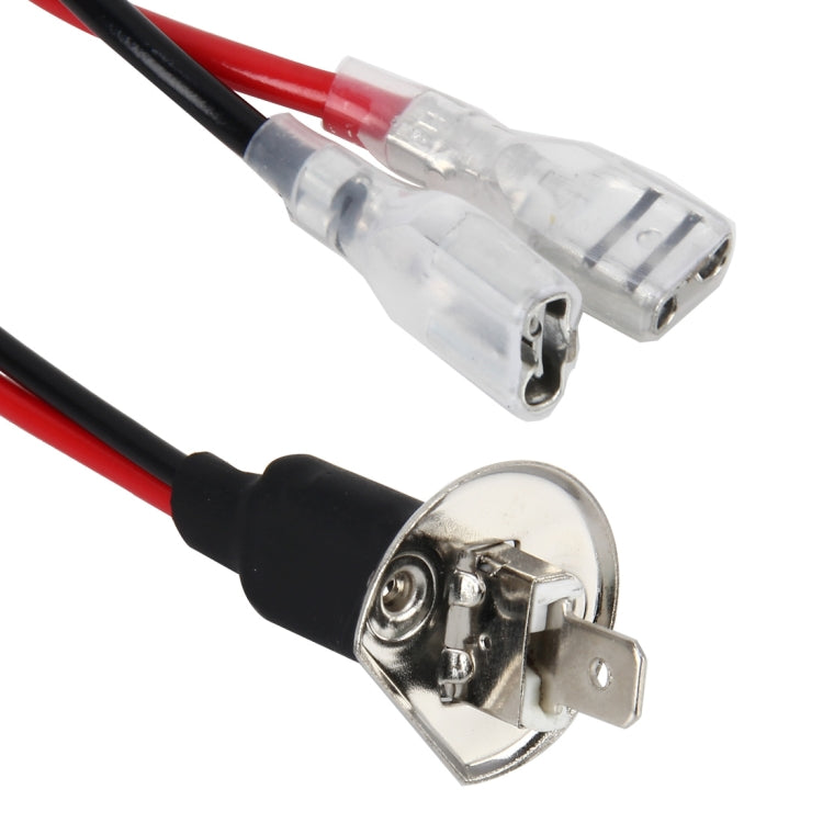 2 PCS Universal H1 Conversion Bulb Harness Wire Plugs Power Wire Adapter Connectors, H1 Wire 2