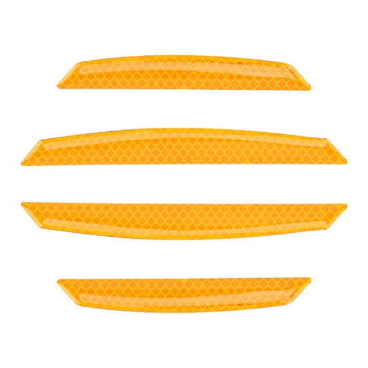 4 PCS Universal Car Door Anti-collision Strip Protection Guards Trims Stickers, 4 PCS