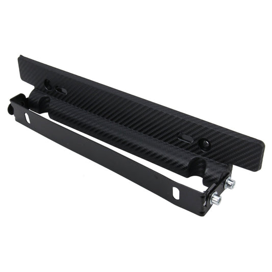 Car License Double Adjust Carbon Number Plate Adjustable Carbon Lead Plate Frame Holder Universal License Plate Holder Car Accessories, TM-302