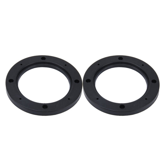 2 PCS 4 inch Car Auto ABS Loudspeaker Base Protection Hollow Cover Holder Mat, Inner Diameter: 10cm, 10cm