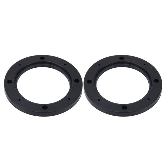 2 PCS 5 inch Car Auto ABS Loudspeaker Base Protection Hollow Cover Holder Mat, Inner Diameter: 12.5cm, 12.5cm