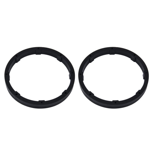 2 PCS 6.5 inch Car Auto ABS Loudspeaker Base Protection Solid Cover Holder Mat, Inner Diameter: 14.5cm, Universal 6.5 inch