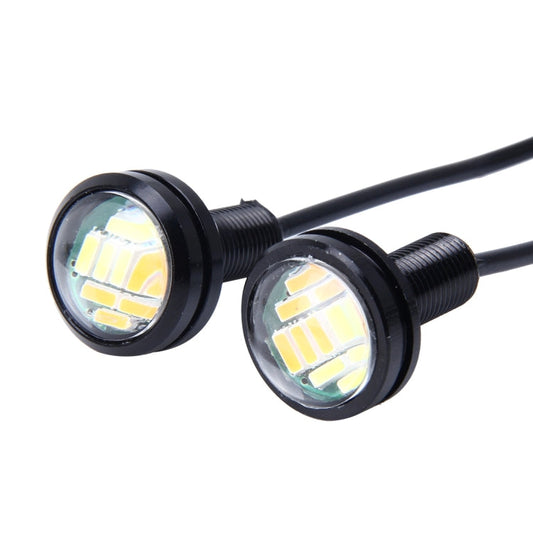 2 PCS 2W Car Auto Eagle Eyes Fog Light Turn Light with 12 SMD-4014 LED Lamps, DC 12V Cable Length: 55cm, SMD-4014, Eagle Eye Light 12V/2W