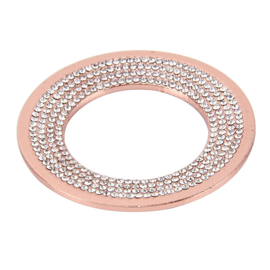 Car Aluminum Steering Wheel Decoration Ring with Diamonds For Volkswagen