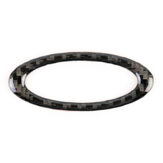 Car Carbon Fiber Steering Wheel Frame Decorative Sticker for Ford New Mondeo 2013-2019, Steering Wheel Frame