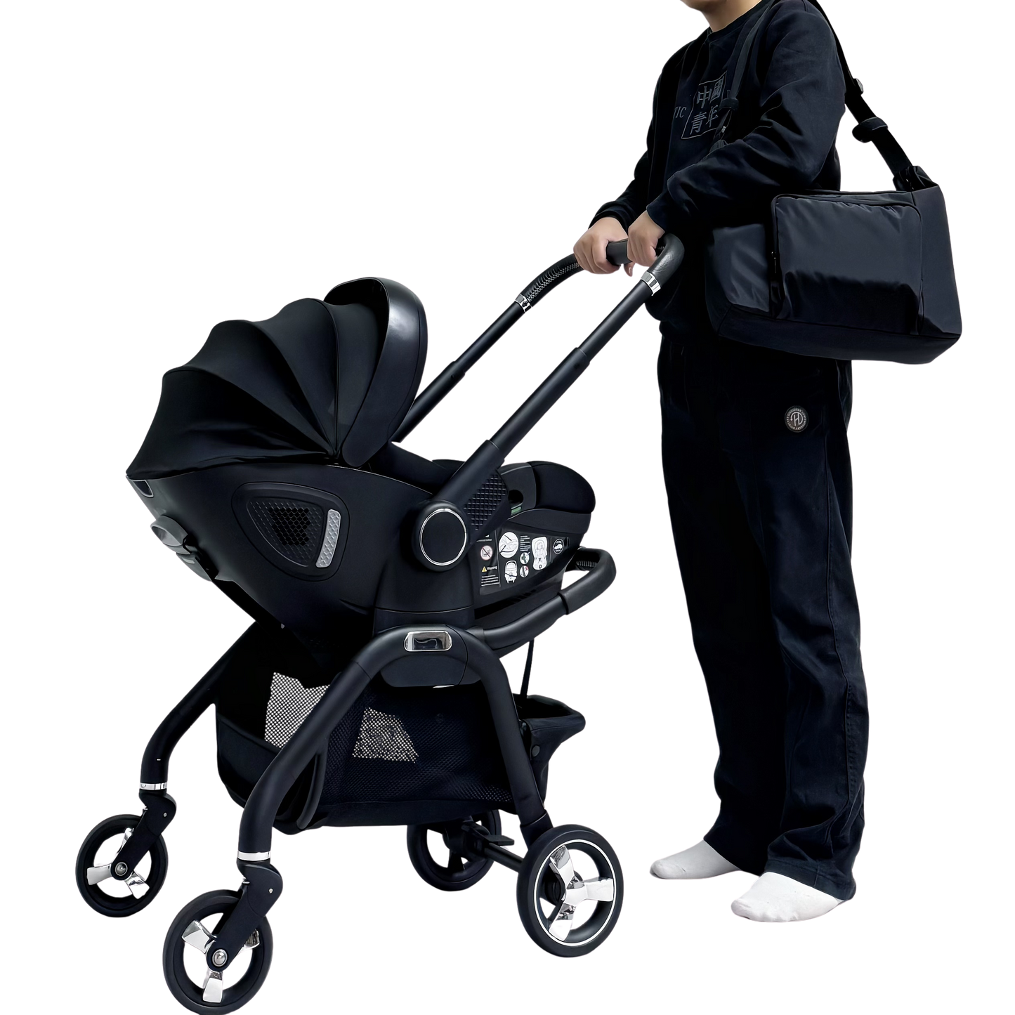 For Your Little One Qubi Mommy Changing Bag - Black