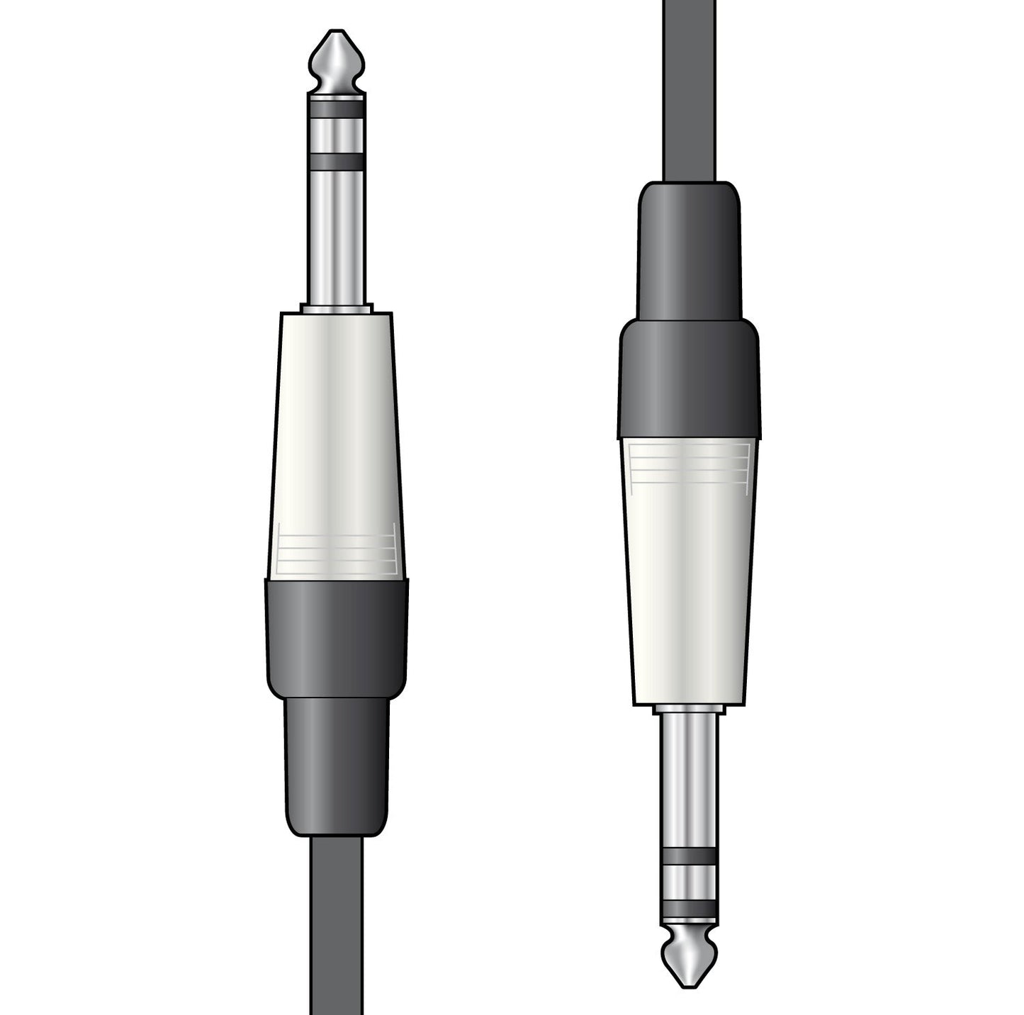 Citronic 6.3mm Stereo TRS Jack to 6.3mm Stereo TRS Jack Audio Lead 1.5m