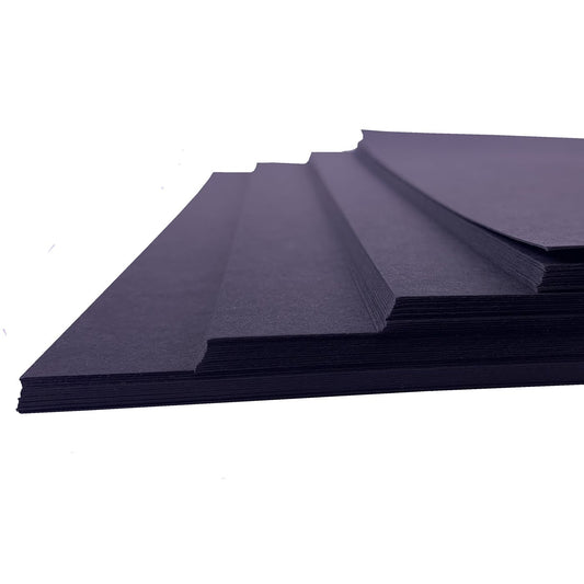 A2 Recycled Black Card 270gsm - Thick Card