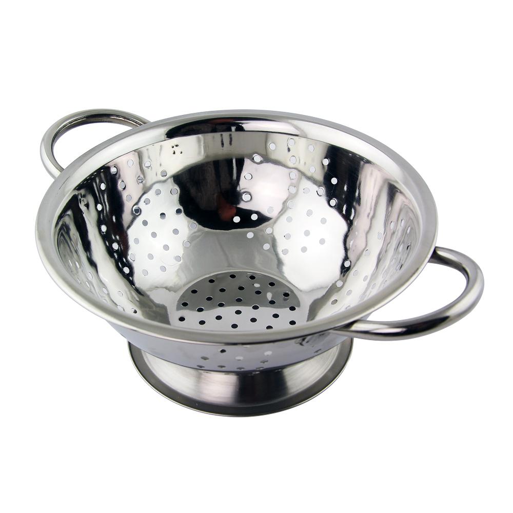 Premium Stainless Steel Colander with EasyGrip Handle