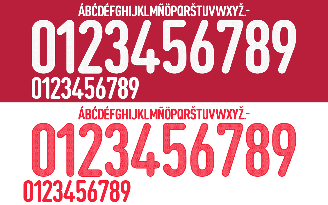 Czech 2024 Football Nameset AI Vector File