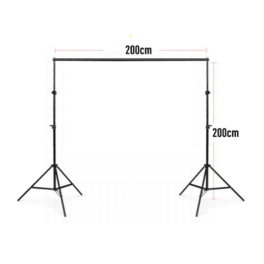 200x200cm Photo Studio Background Support Stand Backdrop Crossbar Bracket Kit, 200x200cm