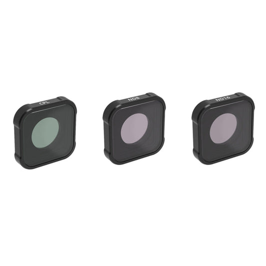 JSR KB Series CPL+ND8+ND16 Lens Filter for GoPro HERO13 Black /12 Black /11 Black /10 Black /9 Black, 3-in-1