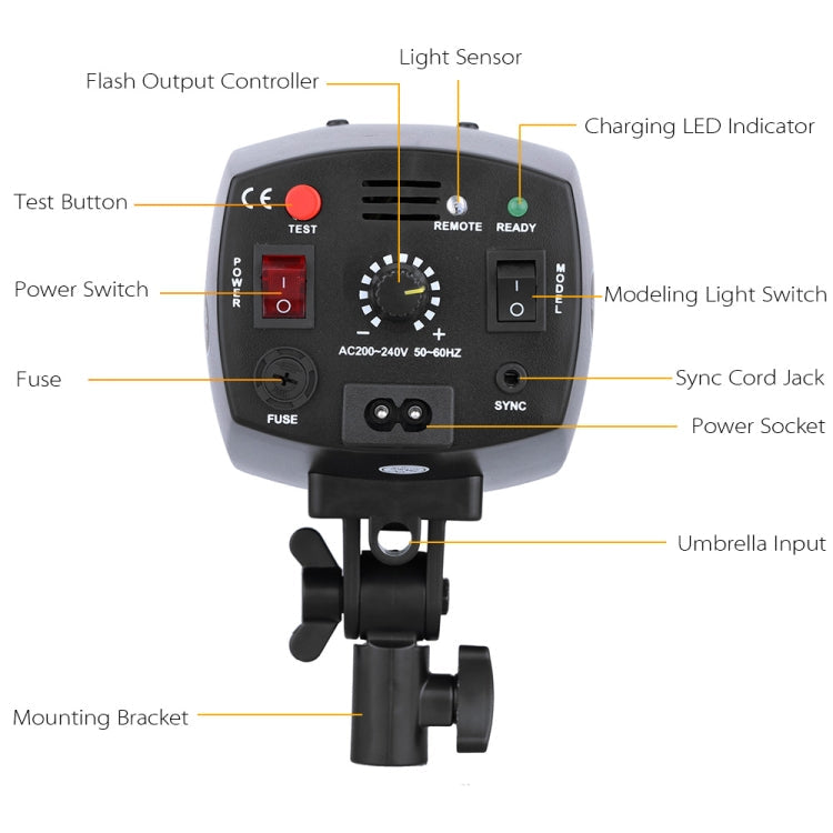Godox K-180A Mini Master 180Ws Studio Flash Light Photo Flash Speedlight, K-180A