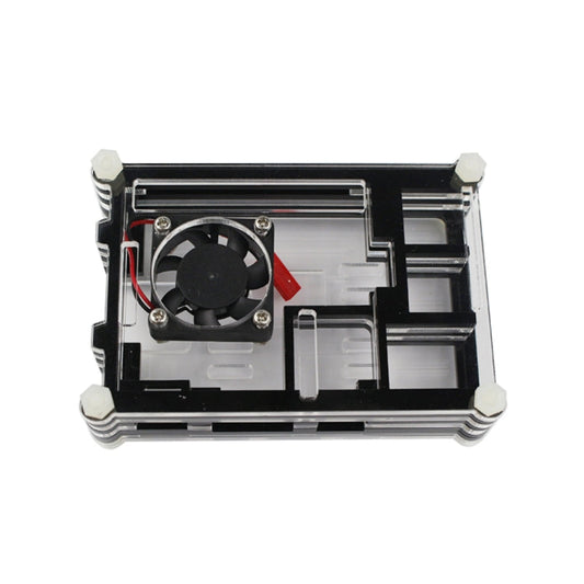 9 Layers Acrylic Box Shell Case with Cooling Fan for Raspberry pi 3