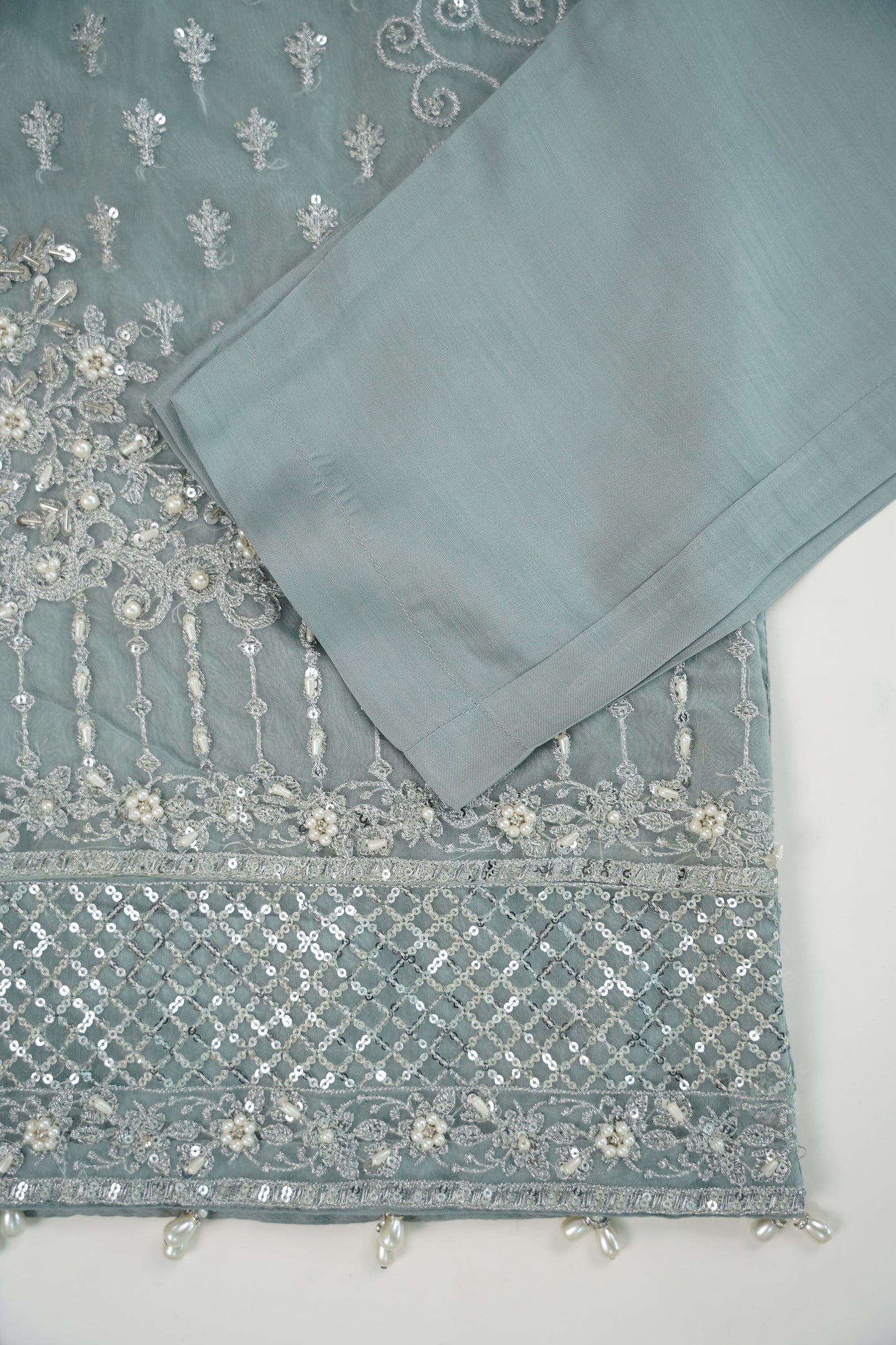 Tehwar - Luxury Organza Outfit - Festive Collection - Ready to Wear - Eid25 - TEHV7D4
