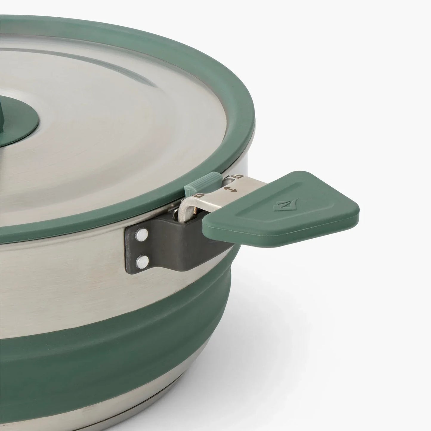 Sea To Summit Detour Stainless Steel Collapsible Pot - 3Lt Green