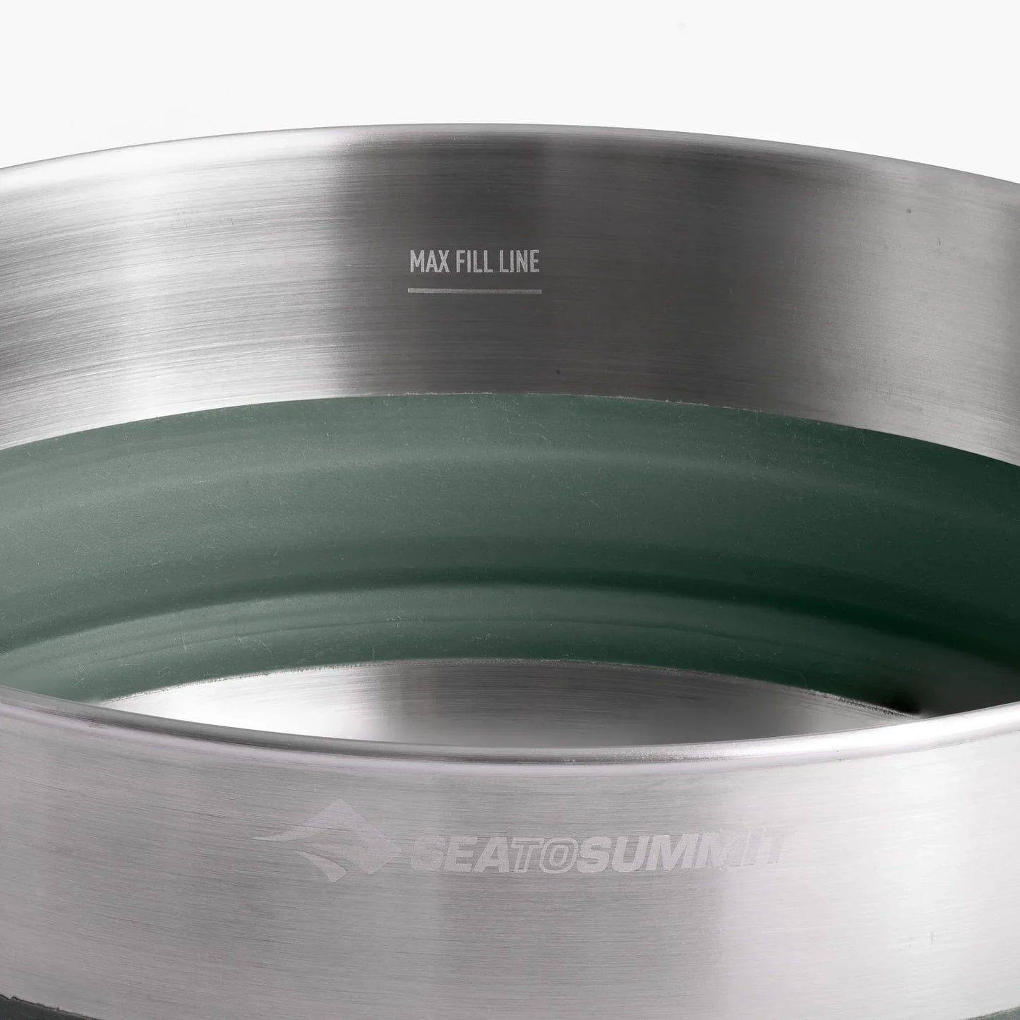 Sea To Summit Detour Stainless Steel Collapsible Pot - 3Lt Green