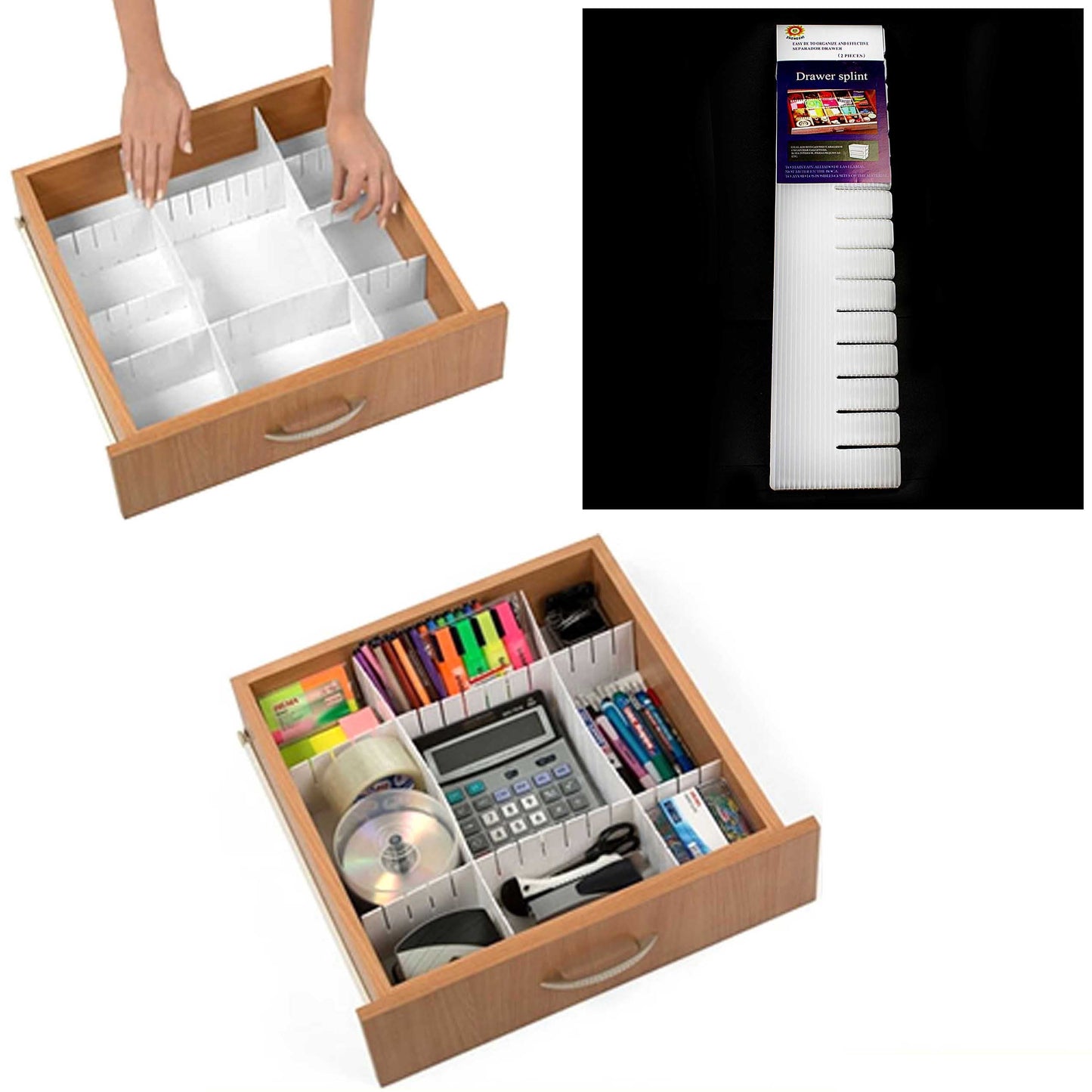 Customizable Plastic Drawer Organizer for Neat Spaces
