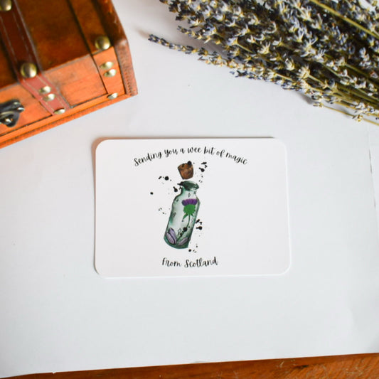 Wee Bit Of Magic From Scotland A6 postcard/art print