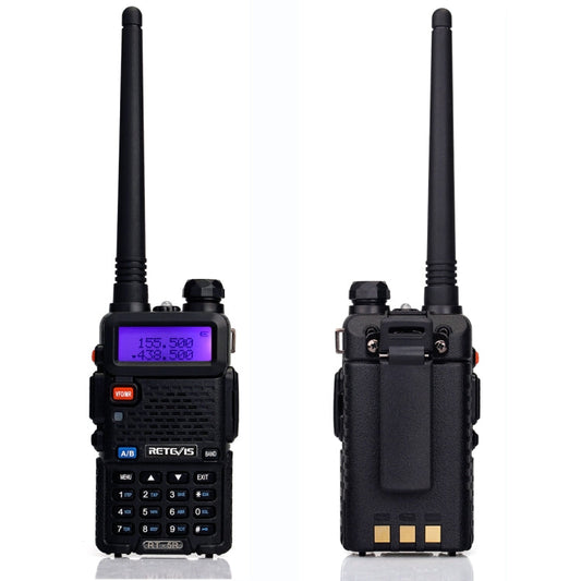 RETEVIS RT-5R 400-520MHz + 136-174MHz 128CHS USB Two-segment Handheld Walkie Talkie, USB