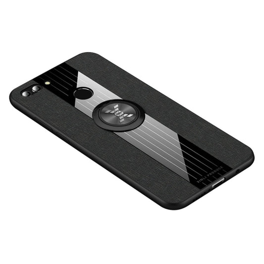 XINLI Stitching Cloth Textue Shockproof TPU Protective Case with Ring Holder, For Huawei Enjoy 8 Plus, For Huawei Enjoy 9, For Huawei Enjoy 9e, For Huawei Enjoy 9 Plus