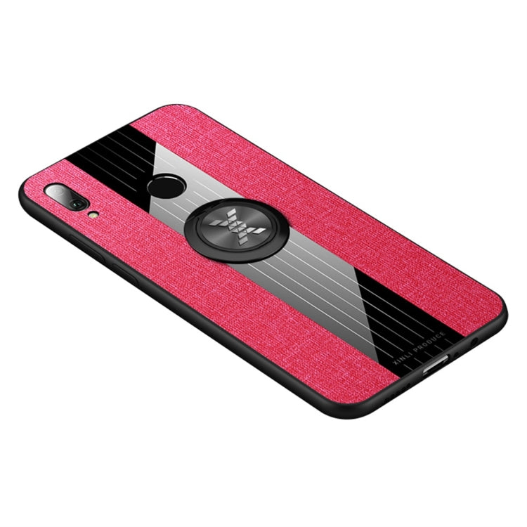XINLI Stitching Cloth Textue Shockproof TPU Protective Case with Ring Holder, For Huawei Enjoy 8 Plus, For Huawei Enjoy 9, For Huawei Enjoy 9e, For Huawei Enjoy 9 Plus