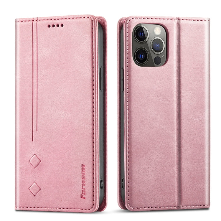 Forwenw F2 Series Magnetic Horizontal Flip Leather Case with Holder & Card Slots & Wallet, For iPhone 8 Plus / 7 Plus, For iPhone 11 Pro, For iPhone 11 Pro Max, For iPhone 12 mini, For iPhone 12 / 12 Pro, For iPhone 12 Pro Max
