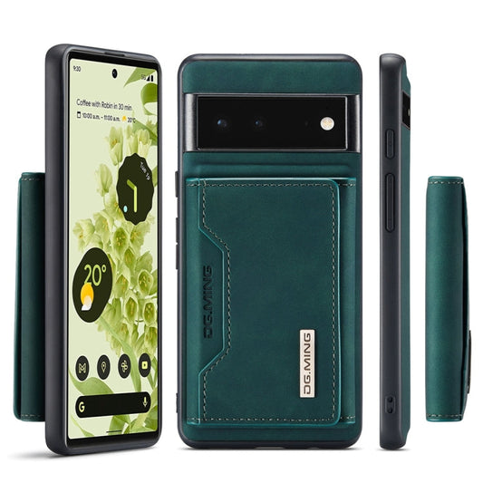 DG.MING M2 Series 3-Fold Multi Card Bag + Magnetic Back Cover Case, For Google Pixel 6 Pro