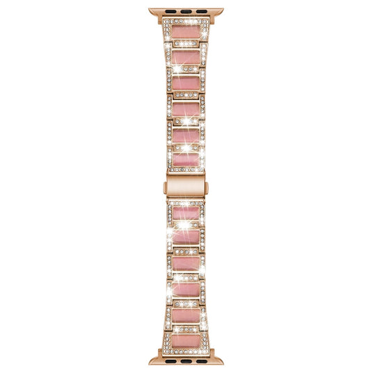 22mm Metal Opal Watchband For Apple Watch Series, 7 41mm / 6&SE&5&4 40mm / 3&2&1 38mm, 7 45mm / 6&SE&5&4 44mm / 3&2&1 42mm