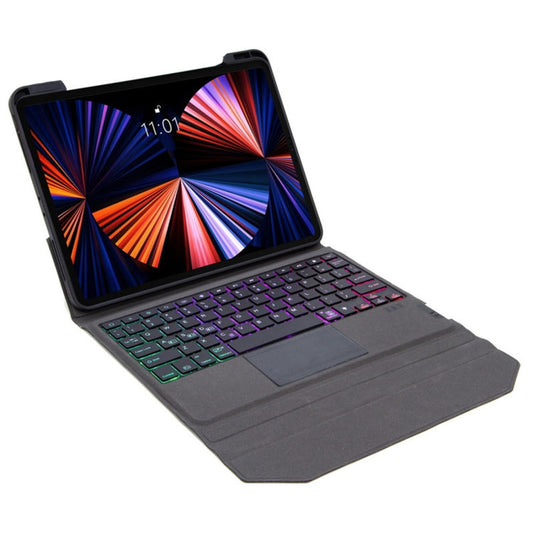 Integrated Bluetooth Keyboard Leather Case with Backlight & Touchpad & Holder, For iPad Air 5 / Air 4 10.9, For iPad Pro 11 2021 / 2020 / 2018