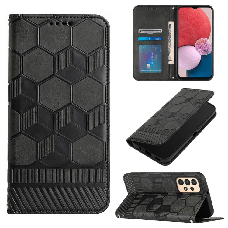 Football Texture Magnetic Leather Flip Phone Case, For Samsung Galaxy S22+ 5G, For Samsung Galaxy S22 Ultra 5G, For Samsung Galaxy A03 166mm, For Samsung Galaxy A13 4G