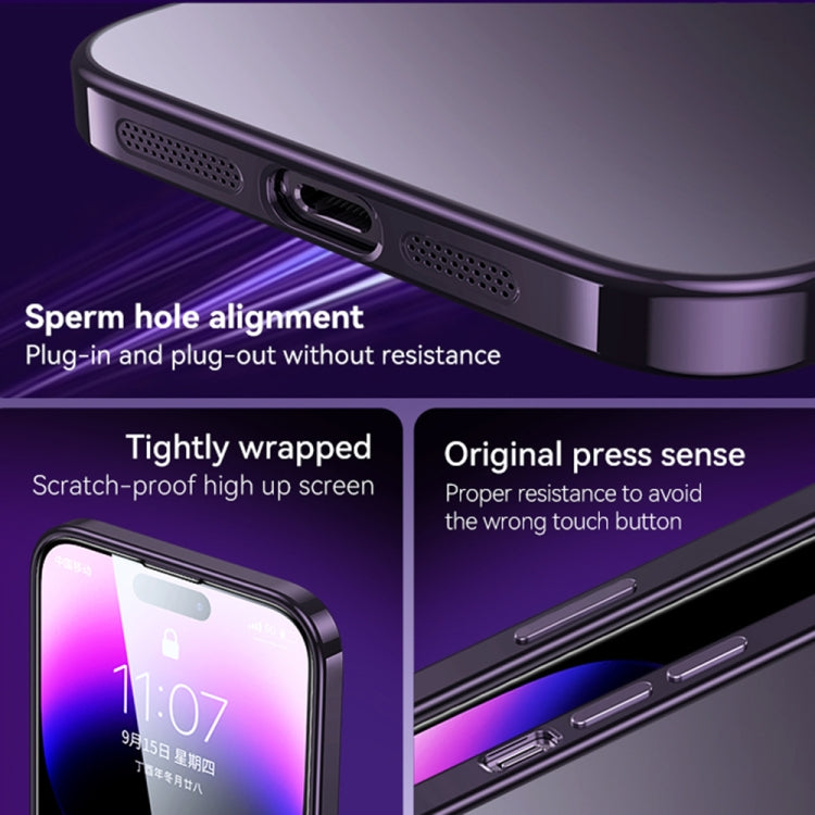 SULADA Electroplating Frosted All-inclusive TPU Phone Case, For iPhone 14, For iPhone 14 Plus, For iPhone 14 Pro